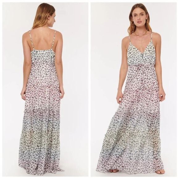 CAMI NYC Naria Dress in Multi Rainbow Butterfly - Picture 13 of 13